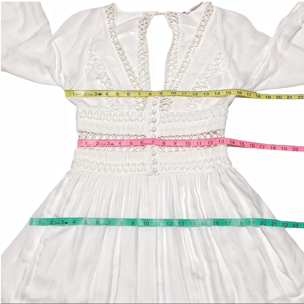 Free People White Crochet Trim Dress - Picture 15 of 16